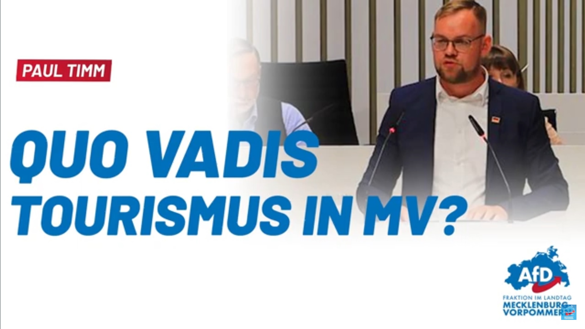 Paul Timm: Quo vadis Tourismus in MV?