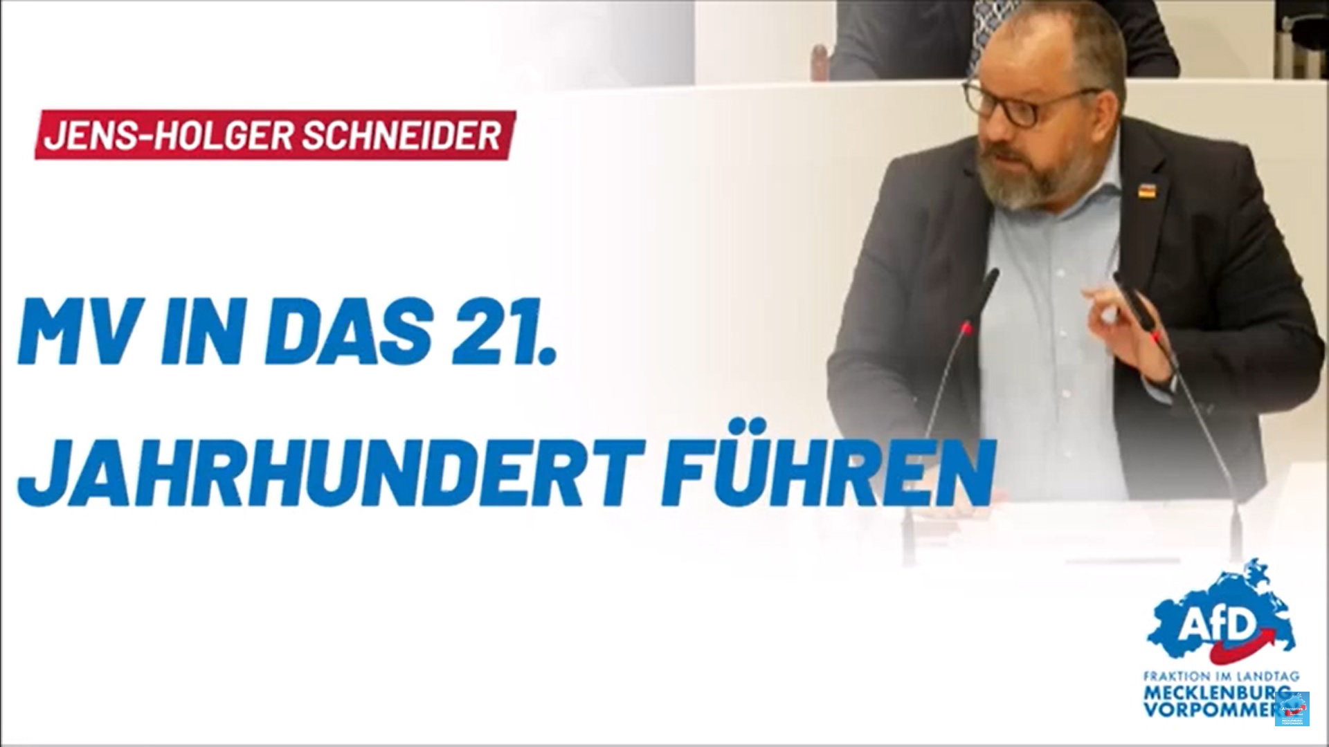 Jens-Holger Schneider: MV in das 21. Jahrhundert führen