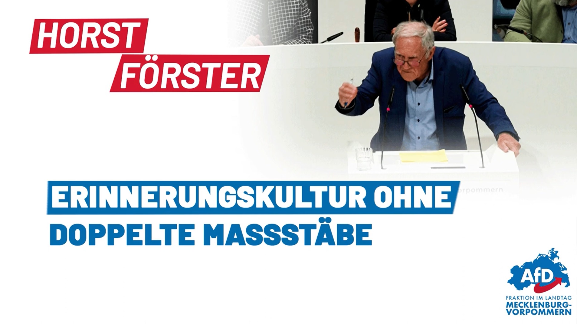 Horst Förster: Erinnerungskultur ohne doppelte Maßstäbe