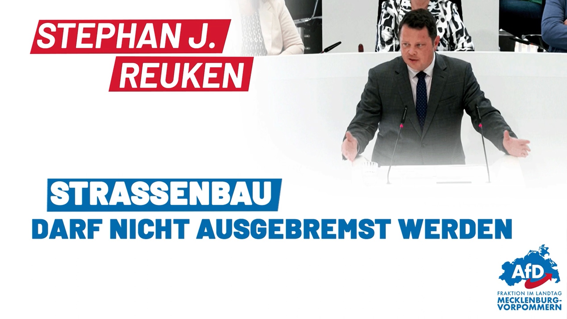 Stephan J. Reuken: Straßenbau darf nicht ausgebremst werden