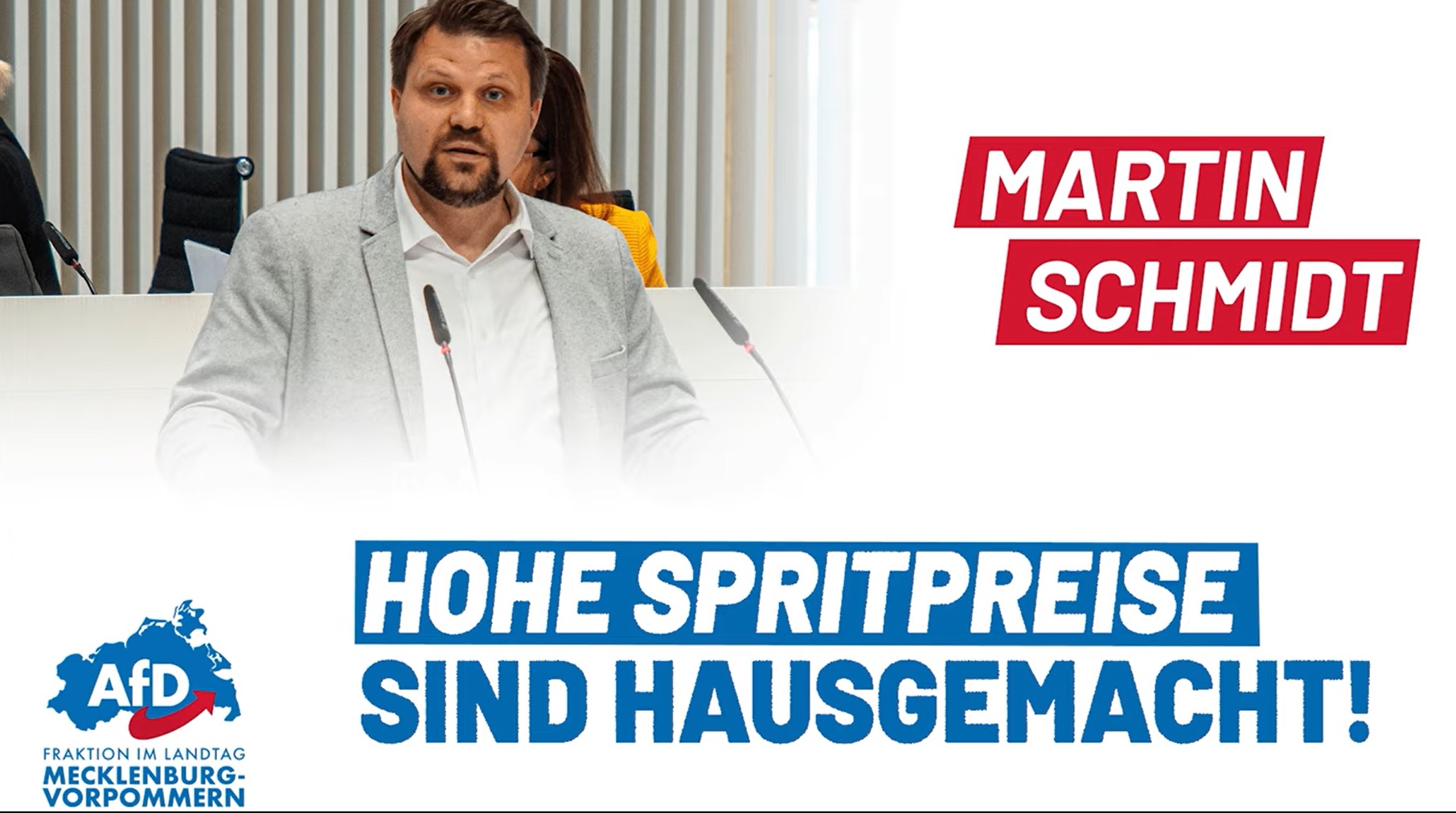 Martin Schmidt: Hohe Spritpreise sind hausgemacht!